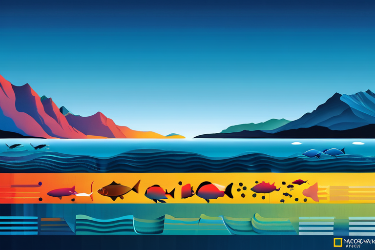 Thermal layers and fishing zones in freshwater lakes