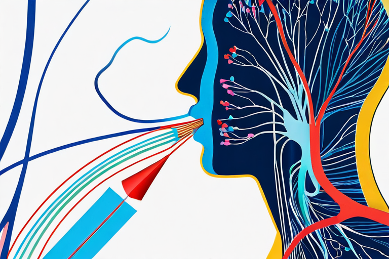 Diagram showing physiological effects of yogic breathing on nervous system