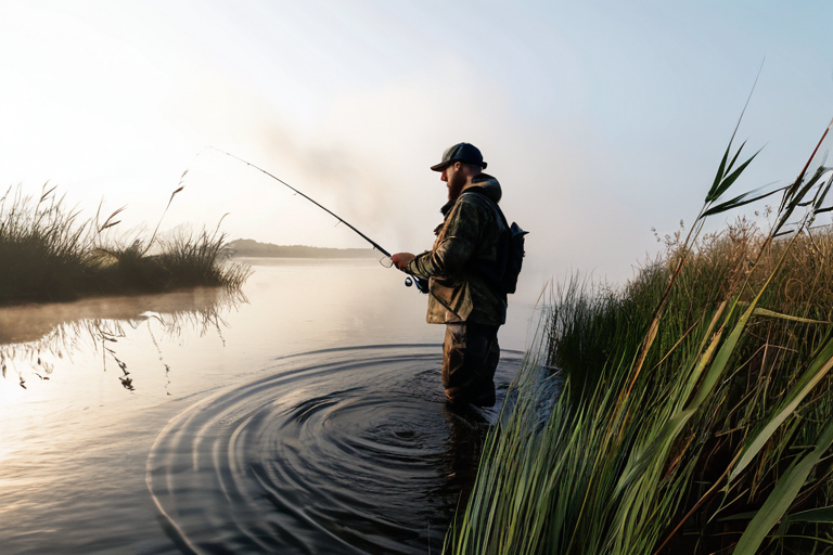 Stealth techniques for minimizing angler presence