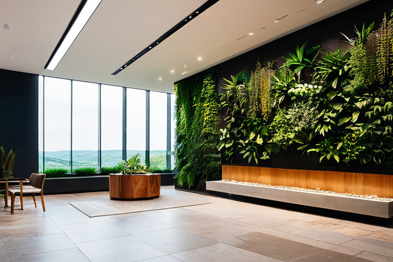 Biophilic elements in modern architecture