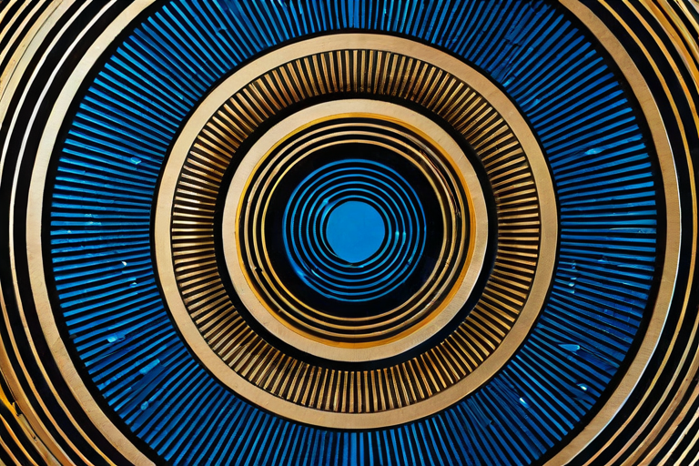 Geometric patterns representing expanded spatial perception