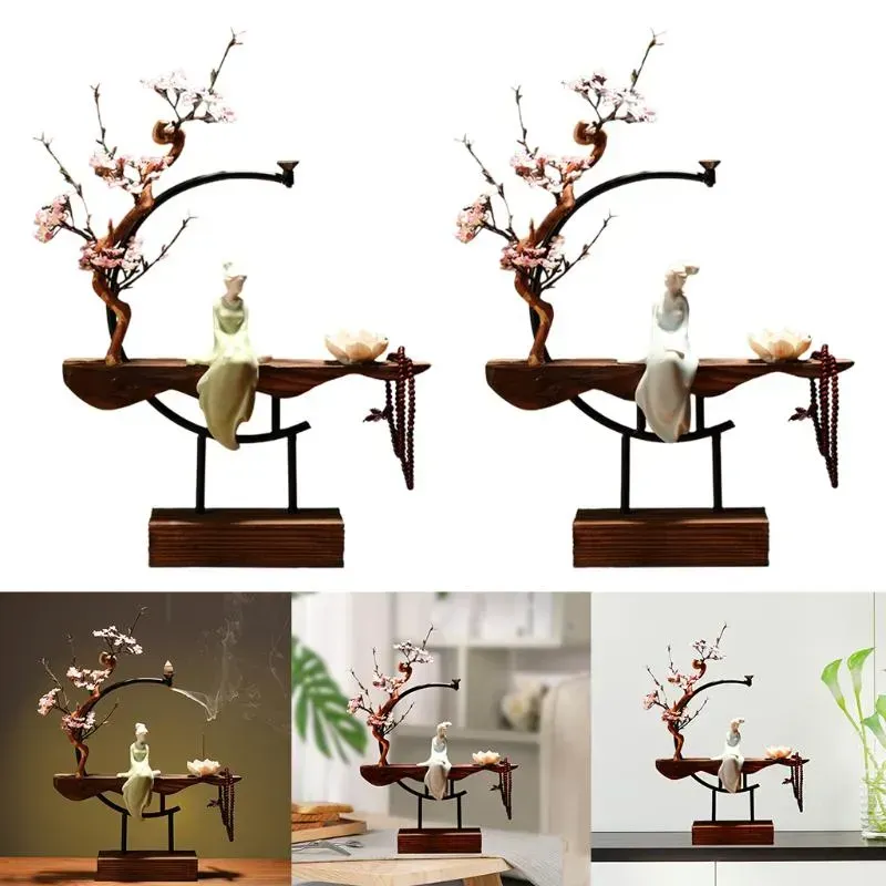 Fragrance Lamps Backflow Incense Burner Waterfall Holder Yoga Aroma Censer Ornament