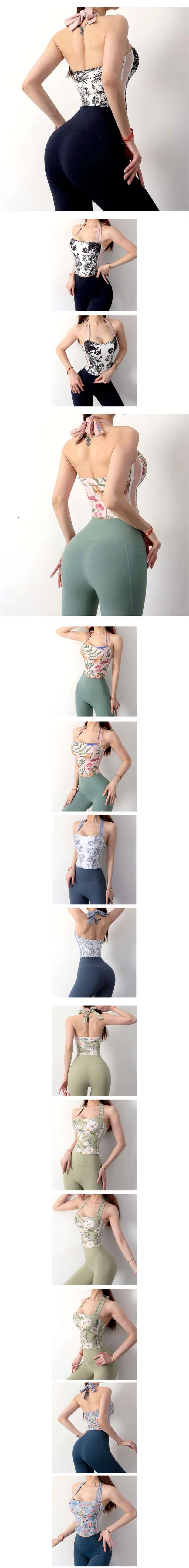 Discover the WKERSIY National Style Ink Painting Sports Shockproof Bra Yoga Wear Bowknot Halter Tie Vest - a unique fusion of traditional ink painting art and modern fitness wear. This versatile vest features a stylish bowknot halter tie design, shockproof support for high-impact activities, and breathable fabric perfect for yoga, workouts, and athletic wear. Experience comfort and style with this national-inspired fitness clothing that doubles as fashionable outerwear.