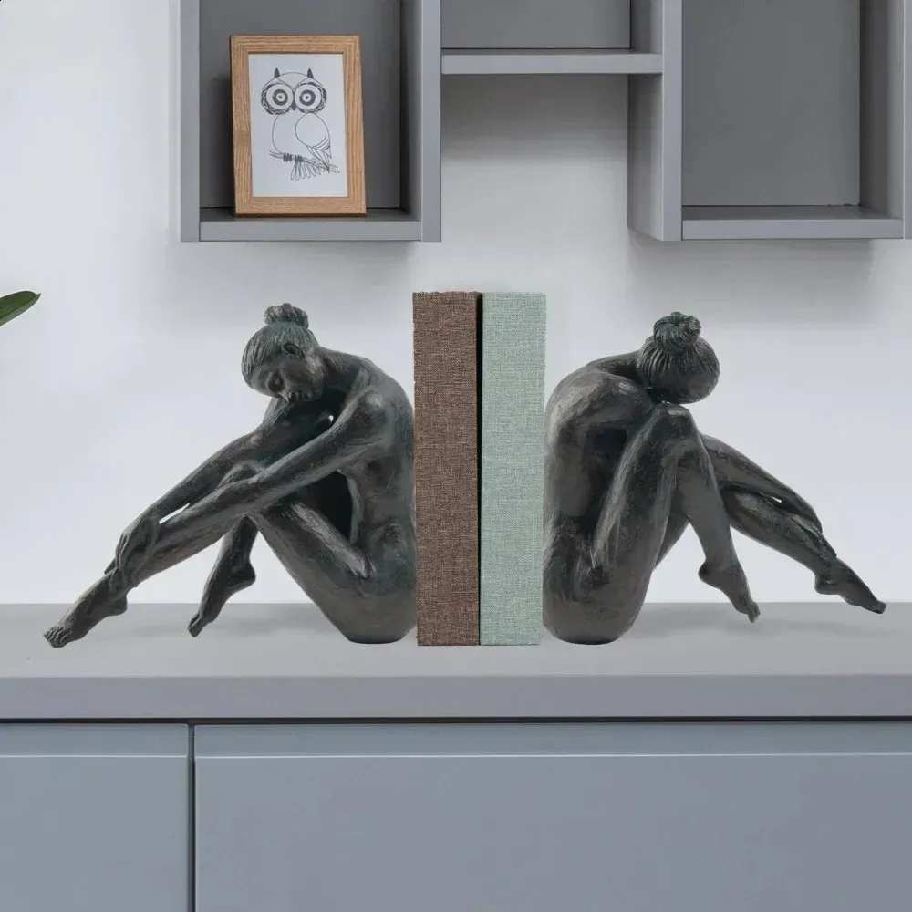 Yoga Dancer Statue Home Decoration - Resin Bronze Sculpture Modern Creative Home Garden Statue Handicrafts Art Ware Home